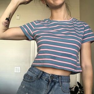 Stripped Crop Top